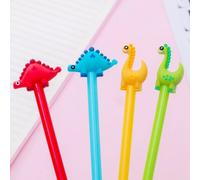 Ensemble De Stylos À Encre Gel 0.5mm, 4 Pièces/Lot, Mignon Petit Dinosaure, Papeterie Scolaire Et De Bureau, Cadeau Promotionnel