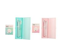Ensemble De Stylos À Encre Gel Noir Rollerball, Boîte Dure Scellée Pour Étudiants, 4 Pièces/Paquet, Nouveauté 2022