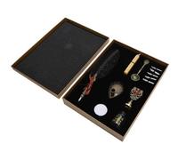 Ensemble De Stylos À Encre, Vintage, Plume, Pour Écriture, Pour Étudiants, Papeterie, Boîte-Cadeau D'anniversaire