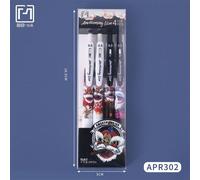 Ensemble De Stylos À Gel Presse À Motif De Danse De Lion De Style Chinois Cool, Stylo De Signature Rollerball Noir 0.5, Fournitures Scolaires Et De Bureau St 4 Pièces/Ensemble