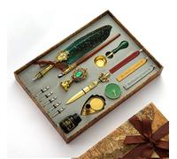 Ensemble de stylos Antik Feder avec kit de sceaux en cire, couleur noire