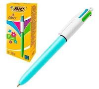 Ensemble de Stylos Bic Fun Bleu Blanc (12 Pièces)