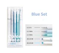 Ensemble De Stylos Gel Noir Colorés, 5 Pièces, Stylo Marqueur À Tête Souple, Surligneur À Paillettes, Ensemble De Stylos Pour Scrapbook, Journal, Papeterie D'étudiant