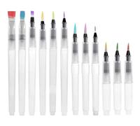 Ensemble De Stylos Pinceaux À Aquarelle, Stylos De Peinture À L'aquarelle, Marqueurs À Base D'eau De Couleur À L'eau, Crayon De Couleur Soluble Dans L'eau 12 Pièces