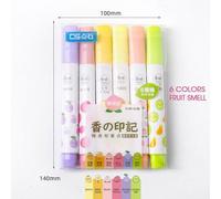 Ensemble De Stylos Surligneurs Parfumés Jumbo, 12 Couleurs, Arôme Doux, Fluorescent, Surligneur De Couleur, Marqueur De Texte Scolaire