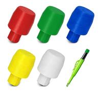 Ensemble de superpositions colorées pour Pica Dry 3030 Marqueur, pour Marquage des Cartouches et Organisation des Travaux de Construction dans Atelier, 5 Pièces Rouge Jaune Bleu Blanc Vert Foncé pour