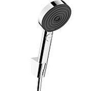 Ensemble de support de douche Hansgrohe Pulsify Select S 24306000 3 modes de jet Relaxation économie d'eau avec flexible de douche 125 cm, chromé