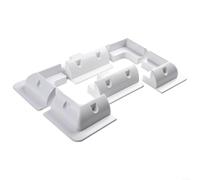 Ensemble de supports d'angle pour panneau solaire ABS résistant aux UV (blanc)