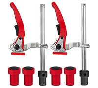 Ensemble de supports de fixation de 20 mm, comprenant 6 pièces, avec pinces de levier, pour établi MFT