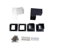Ensemble de Supports de Pergola, Kit de Support de Montage de Pergola à 3 Voies à 15 Degrés pour Poteaux en Bois de 4 X 4 Pouces, Support de Base de Poteau de Tonnelle en Métal