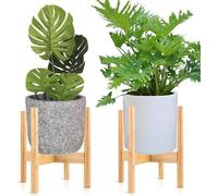 Ensemble de supports en bambou pour pots de fleurs jusqu'à 25 cm