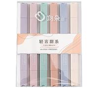 Ensemble de surligneur - stylos pastel, doubles conseils | Marqueurs de parfum, outils d'écriture en douceur, kit de journal étudiant, accessoires de planificateur, dessin à l'encre en gel, fourniture