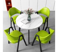 Ensemble de table à manger peu encombrant avec chaises pour bureau, hall d'hôtel, salon de beauté et cinéma - Idéal pour les réunions d'affaires et les négociations