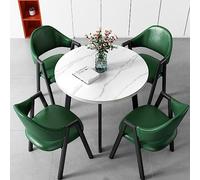 Ensemble de table à manger peu encombrant avec chaises pour bureau, hall d'hôtel, salon de beauté et cinéma - Idéal pour les réunions d'affaires et les négociations