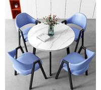Ensemble de table à manger peu encombrant avec chaises pour bureau, hall d'hôtel, salon de beauté et cinéma - Idéal pour les réunions d'affaires et les négociations