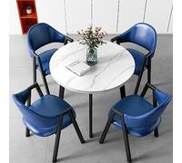 Ensemble de table à manger peu encombrant avec chaises pour bureau, hall d'hôtel, salon de beauté et cinéma - Idéal pour les réunions d'affaires et les négociations