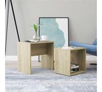 Ensemble de tables basses Chêne sonoma 48x30x45 cm Aggloméré - vidaXL