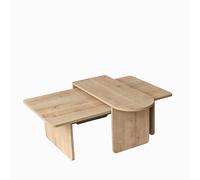 Ensemble de table basse en bois 105 x 60 x 35 cm - Bronze
