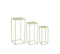 Ensemble de table d'appoint Mica Decorations Quinty Vert Fer H70xl30xL30cm