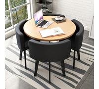 Ensemble de table de salle à manger compacte pour cuisine - Petite table ronde simple et moderne, #25 80 x 75 cm / 31.5 * 29.5in