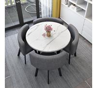 Ensemble de table de salle à manger de cuisine - Petite table de conférence multifonctionnelle peu encombrante - #15-80 (75 cm de diamètre, 74,9 cm de hauteur)