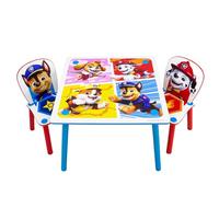 Ensemble de Table et 2 chaises en Bois Pat' Patrouille Officiel pour Enfants Chase Rubble Home Furniture Table pour Chambre à Coucher ou Salle de Jeux