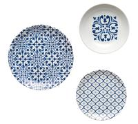 Ensemble de table pour 6 personnes - Porcelaine bleu Méditerranée