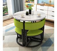 Ensemble de table ronde compacte pour salle à manger de 4 à 80 cm, peu encombrante, pour cuisine, salon, bureau, balcon, restaurant et conférence