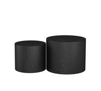 Ensemble de tables basses Giva, 48x48cm, Noir, Vicco 51638