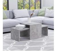 Ensemble de Tables Basses Table d'Appoint Table Gigogne Canapé Salon Salle de Séjour Maison Intérieur Gris Béton 100x48x40 cm [9]
