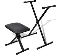 Ensemble de tabouret et support réglable de piano