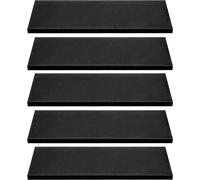 Ensemble de tapis de sol en caoutchouc pour escaliers - Tapis antidérapants - Pour une montée des escaliers en toute sécurité - Conception résistante aux intempéries - 75 x 25 cm - Noir