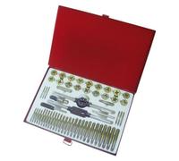 Ensemble de tarauds et outils de filetage - 58 pièces - revêtement TiN