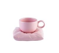 Ensemble de tasses à café en céramique avec cuillère, soucoupes, tasses à cappuccino avec soucoupe, tasse à thé et soucoupe en céramique pour boissons spéciales, café, moka, latte et thé, 200 ml
