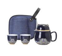 Ensemble de tasses à thé portables en céramique, ensemble de théière en céramique | Ensemble de théière en, ensemble de tasses à thé portables en forme de chat,Service à en porcelaine