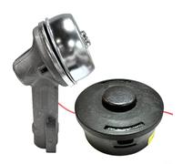 Ensemble de tête de boîte de vitesses haute performance 4137 640 0100 pour débroussailleuse FS55 FS55R FS55RC, construction en métal robuste avec tête de garniture et outils de douille d'écrou, argent