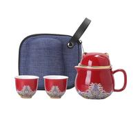 Ensemble de théière avec tasses, ensemble de tasses à thé portables en céramique - Ensemble de à thé portables en céramique, ensemble de théière | Service à résistant aux chocs, à th