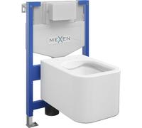 Mexen ensemble encastré WC bâti-support Fenix XS-F avec cuvette WC Elis, blanc brillant - 6803391XX00 13063 5907709163805