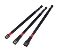 Ensemble de tourne-écrous longs 6/8/10 mm à tige hexagonale magnétique pour tournevis électrique - Extracteur de boulons robuste pour tâches de garage et d'atelier 150 mm