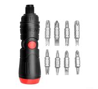 Ensemble de tournevis à cliquet 17 en 1 multi-angles magnétiques pour CRV en acier pour réparation électronique, meubles, bricolage, outils de maison, compact 15 cm