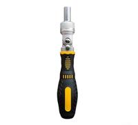 Ensemble de tournevis à cliquet à 72 dents, poignée pliable avec interface magnétique de 6,35 mm, construction en alliage d'acier pour les espaces restreints, kit d'outils à main multi-angles pour