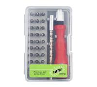 Ensemble de tournevis de précision - Kit d'outils de précision 32 en 1 avec poignée ergonomique | Ensemble de tournevis de bijoutier, pour PC, téléphone portable, console de jeu, lunettes, batterie