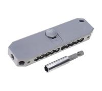 Ensemble de tournevis de transport développé avec fente de rangement intégrée pour un transport facile et une durabilité en métal robuste outil d'embout en alliage d'aluminium