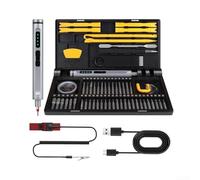 Ensemble de tournevis électrique 71 en 1, visseuse électrique sans fil avec couple de 4 N·m, 2000 mAh pour batterie, lampe de travail LED, 71 embouts, étui rigide pour bricolage domestique