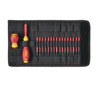 Ensemble De Tournevis Électrique SlimVario SoftFinish® Wiha, 19 Pièces WHA41231