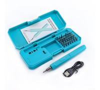 Ensemble de tournevis électriques 42 en 1 avec embouts en acier CRV, outil électrique sans fil avec batterie de 800 mAh, chargement USB C, mandrin magnétique puissant, interrupteur marche avant et