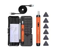 Ensemble de tournevis électriques rechargeables avec plusieurs embouts - Design compact pour réparation à domicile et projets de bricolage - Charges rapides - Outil électrique de réparation à domicile