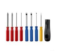 Ensemble de tournevis magnétiques en acier rapide 7 en 1 avec ouvre-trou, outils à main compacts pour installation électrique domestique