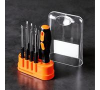 Ensemble de tournevis multifonctions 8 en 1, cadeau de la fête des pères, pour la réparation de téléphones et d'ordinateurs - Kit d'outils de réparation manuelle avec plusieurs embouts noir,gris,or,Ch