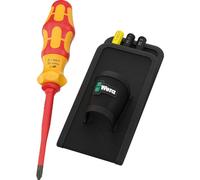 Ensemble de tournevis Wera Kraftform Kompakt VDE GO RA 1, comprenant une ceinture porte-outils, avec les tournevis suivants : PH 2, PZ 2, PZ/S 1, fente 0.6x3.5, ensemble de 5 pièces.